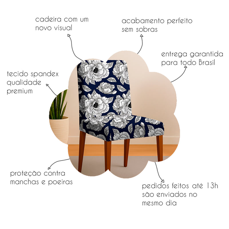 Capa para Cadeira de Jantar - Rose Gold