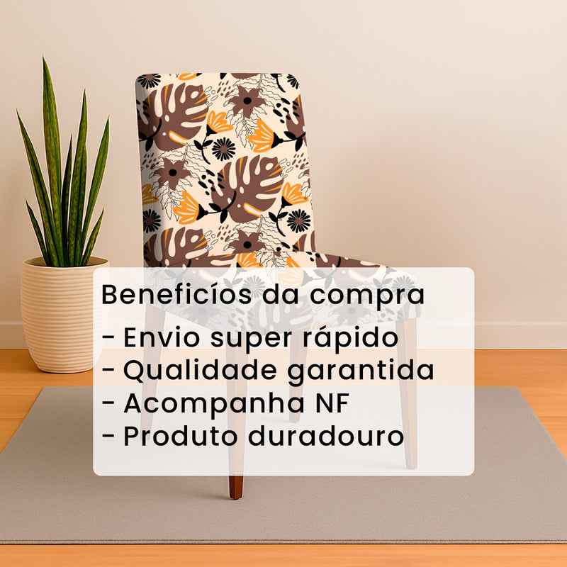 Capa para Cadeira de Jantar - Rose Gold
